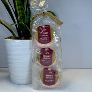 3- Sealed L'Occitane En Provence ROSE‎ 4 REINES Bath Soap 50g, RETIRED